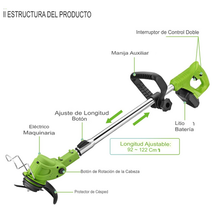 Cortadora Inalámbrica Batería Recargable